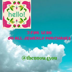 3 For 12.00 on all Jewerly